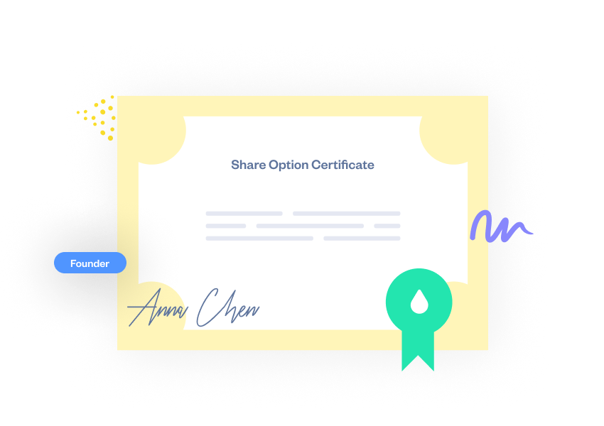 APAC Options - Share option certificate