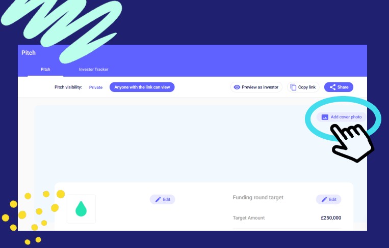 How to add cover image to Pitch page