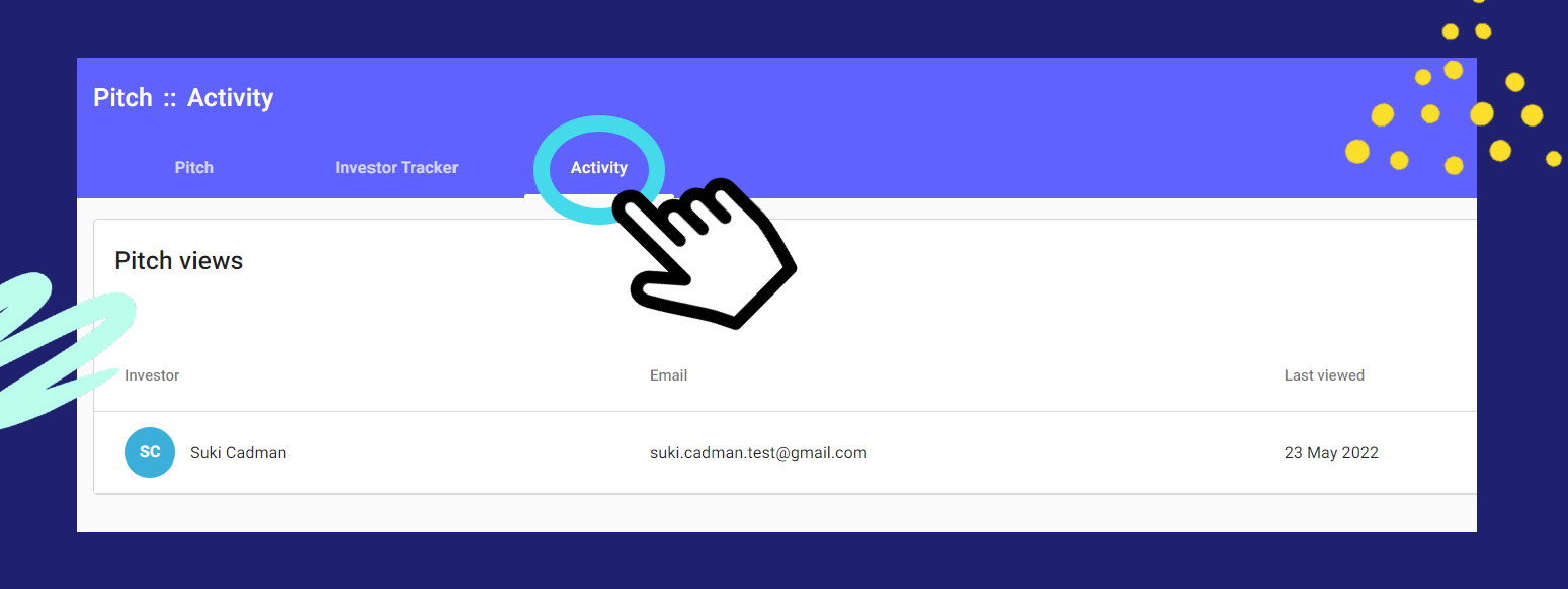 Pitch Update View Activity