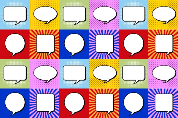 Pop Art Speech Bubbles