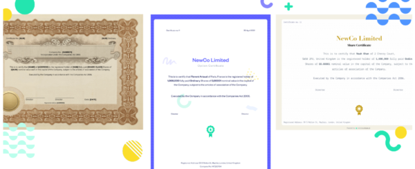 Share Certificates Design Evolution