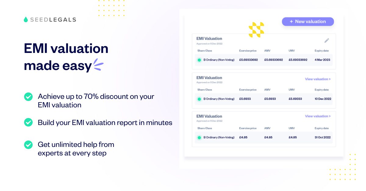 EMI Valuation | SeedLegals