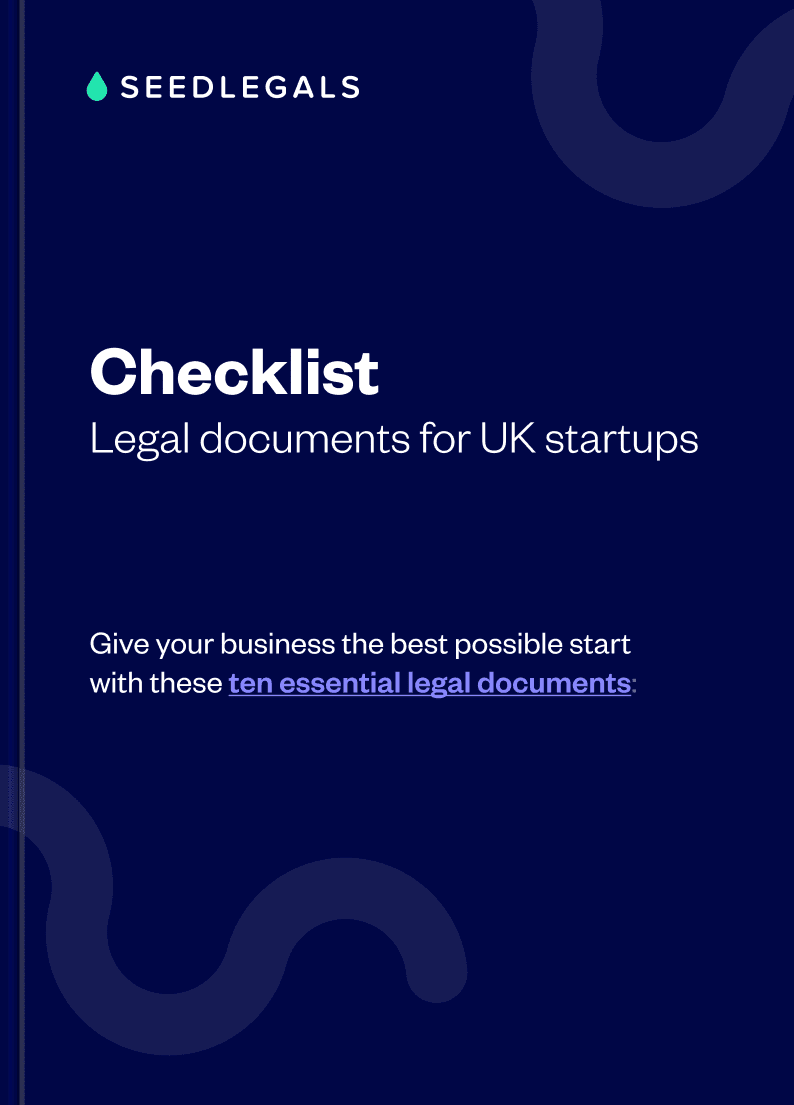 SeedLegals checklist: legal documents for UK startups