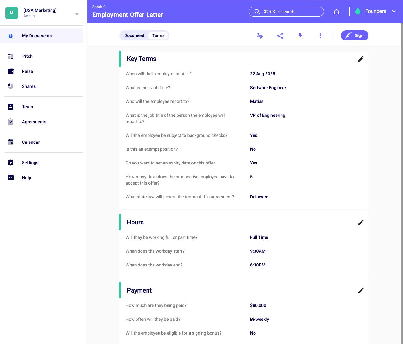 Team Agreements US screenshot 3
