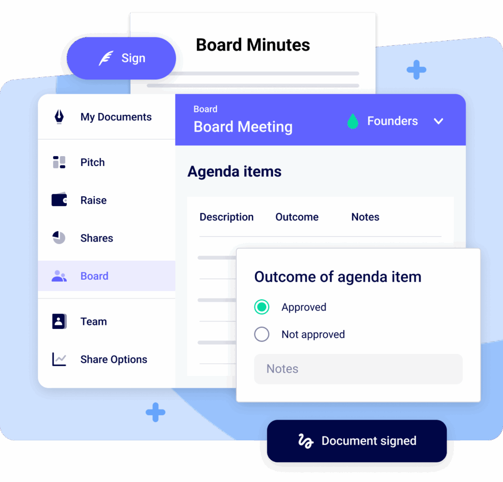 Board software: manage all tasks in one place | SeedLegals