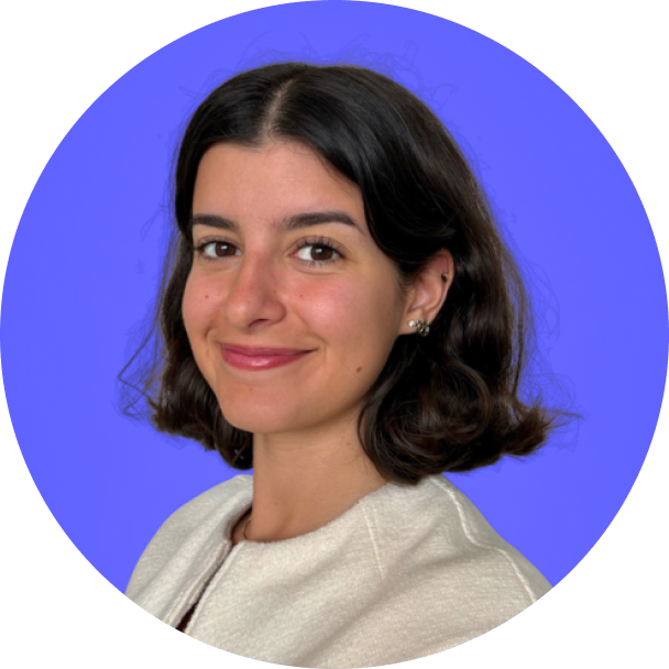 Claudia Martinez with purple background